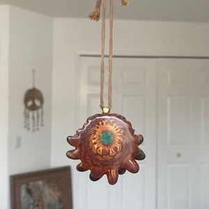 Crushed Malachite Glow in the Dark Third Eye Pinecone